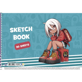 Альбом 30арк,100г/м2 спіраль 8545 «Star» Школярик (9/81)