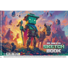 Альбом 20арк.100г/м2, спіраль 8535 «Star» Школярик (9/108)