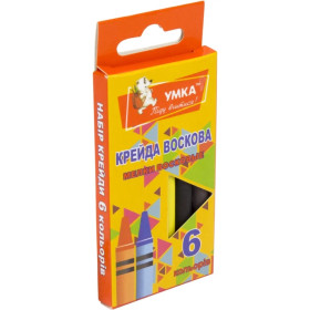 Олівці воск."Умка" 6кол.МЛ80 (48/576)