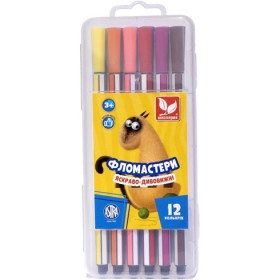 Фломастери "Школярик" 12кол.в пласт.(24шт) 314115001-UA