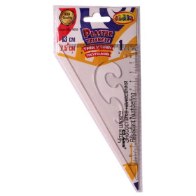 Трикутник CLASS 9026 пластик 60град.13*7,5см (12шт)