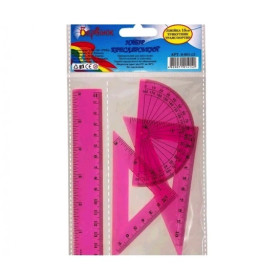 Н-Р геометр.15см "Барвінок" 9-601-12 пласт.РОЖЕВА(24/288)