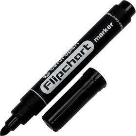 Маркер фліпчартний Centropen 8550 / 8559, чорний, 2,5 мм, круглий (10/100)