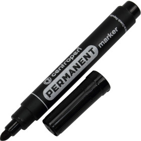 Маркер Centropen 8566 чорний 2,5мм (10шт/100)