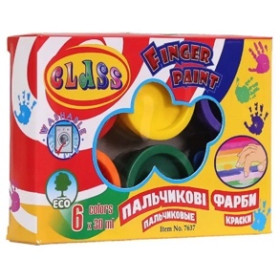 Фарби пальчикові 6кол.CLASS 7637 180мл (12/96)