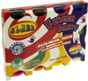 Фарби пальчикові 12кол.CLASS 7638 360мл (10/48)