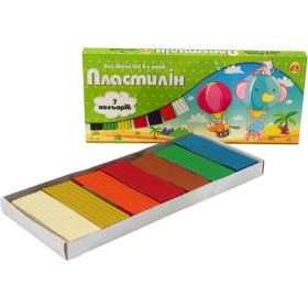 Пластилін 7кол.300гр Тетрада (42шт)