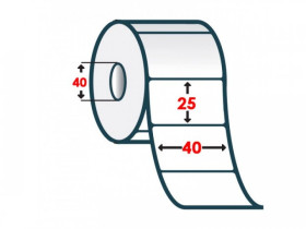 Термоетикетка 40*25 1000шт ЕКО (49445) Термоетикетка 40*25 1000шт ЕКО (49445)
