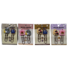 Закладка скрепка силік.2шт 35983 (20шт)