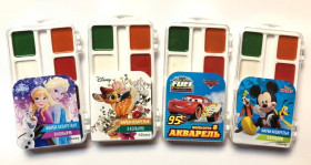 Акварель медова 8кол.Тетрада DISNEY (54шт)