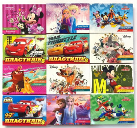 Пластилін 8кол 160гр Тетрада DISNEY (30шт)