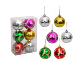 Шари ялинкові 17НХ1068 d-6см (6шт/уп)