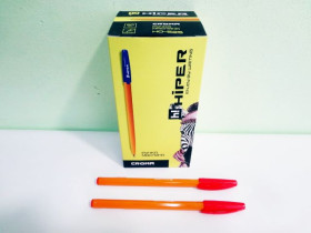 Ручка масл.HO-525 Hiper Croma 0,6мм червона (50шт)