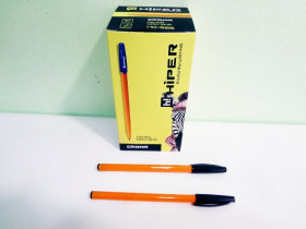 Ручка масл.HO-525 Hiper Croma 0,6мм чорна (50шт)