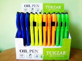 Ручка TZ-4396 син.масл.(60/1200) 0,7мм