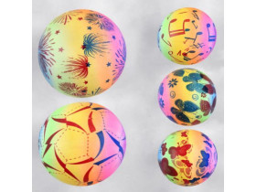 Мяч футбольный C 55981 (60) 2 вида, вес 310-330 грамм, мягкий PVC, резиновый баллон, размер №5