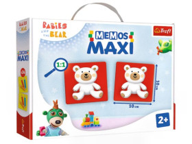 Настільна гра 02332 Мемос MAXI Ведмедики / Trefl
