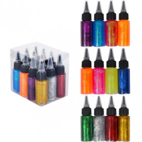 Клей з блистками №300 С-30мл 12кол.(12шт/уп)