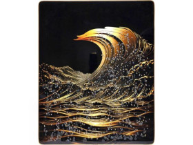 Картина інтер'єрна з камінням 40х50см D756