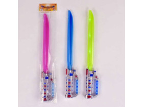 Меч световой FJ 536 G-4BRG (192шт) 3 цвета. свет. звук, 52см. в пакете