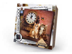 Годинник з вишивкою гладдю 01-03 "Embroidery clock" Кошення