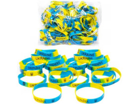 Браслет 366-2 "Україна" силіконовий №21 (100шт)