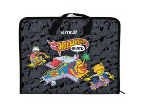 Папка-портфель на блискавці Kite Hot Wheels HW25-202, 1 відділення, A4