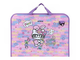 Папка-портфель на блискавці Kite,A3+ 1відд. Hello Kitty HK24-411