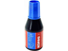 Фарба штемпельна 28мл KORES синя (К71308)