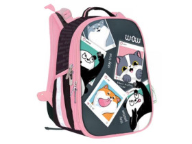 Ранець 2 відділення 2407C, 35х27х16см, поліестер, "Funny friends"