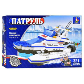 ZY Конструктор AUSINI 23601 (24шт) полиц.катер, 321 дет