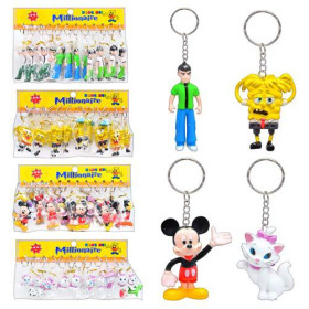 Брелок MK 0275 (240шт) 7 видов, 12 шт в кульке