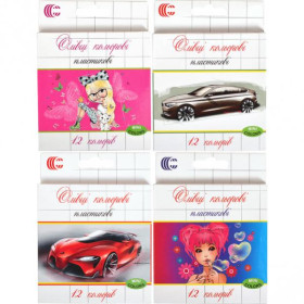 Олівці кол."С" 12кол.міні "White Night" (12/480)