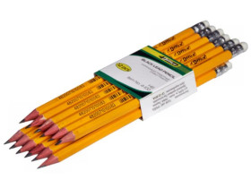 Олівець 4OFFICE 4-111 граф.пластик.з ластиком (12шт/144)