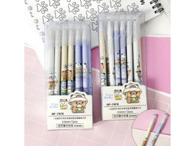 Ручка гелева, пиши-стирай, 0,5мм, синя, GP7878, 111-25/020324 (12/144)