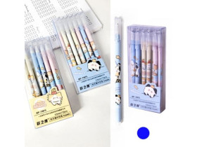 Ручка гелева, пиши-стирай, 0,5мм, синя, GP7875, 111-29/020328 (12/144)