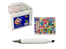 Набір скетч-маркерів 120 кольорів в пластиковому боксі 84-15/064715 (8)