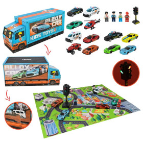 Адвент-календар 689 метал.машинки,у короб.39*16*12см