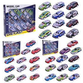 Набір машин мет.-пласт. 5212A-6/1/7 (144шт/2) 3 види короб. 27*20,5*3см