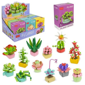 Конструктор 8938 (288шт) 79дет. квіти,12шт 9*4,5*12см у дисплеї 28,1*19,4*12,3см