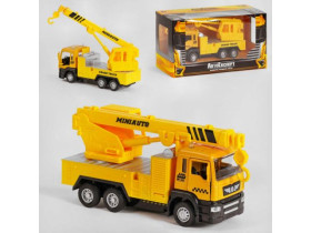 Спецтехніка металопластик КТ-7322 (72/2) "Авто Експерт", Підйомний кран, 1:50, світло, звук, інерція