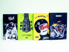 Блокнот "Ш" А6 714 б/лі інт.об.мат.лам.80арк.(4шт)