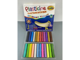 Пластилін Чисті руки 24кол 400гр квадрат CLASS 7655С (30шт)