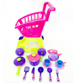 36-005 Тележка с набором посуд. (3шт)