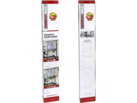 Стійка для одягу одинарна, висувна, 85(140)×150×38 см, арт. 261-17