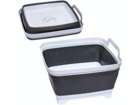 Миска складана зі зливом, силікон/пластик, арт. 117-107