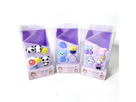 Стакан для ручок 8860 пластик 13,5*8*7,5см поворот,2 відділень