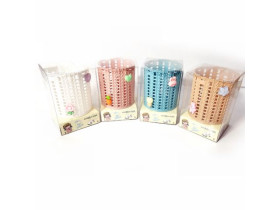 Стакан для ручок 8805 пластик 8,5*12,3см поворот