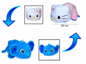 Мяка плюшева двостороння іграшка СТІЧ-ХЕЛОУ КІТІ 20см