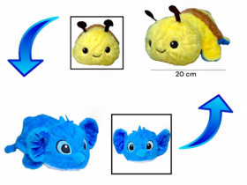 Мяка плюшева двостороння іграшка СТІЧ-БДЖІЛКА 20см